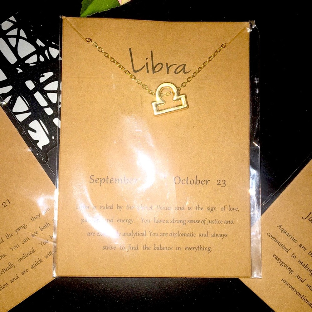 COOL ZODIAC CHAIN NECKLACES (LIBRA)